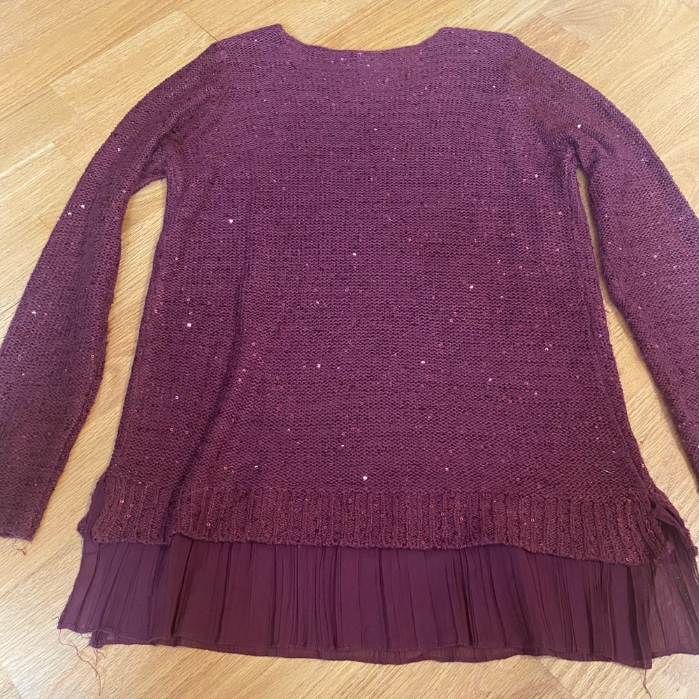 Red sparkly long sleeve